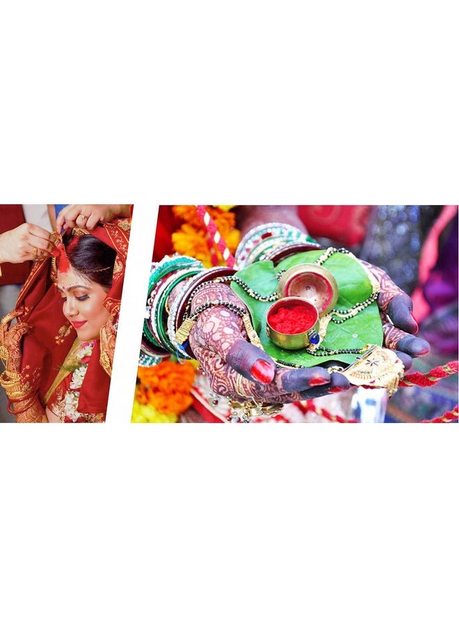 GRI9 - Indian Dark Red Pure Kumkum Powder (Sindoor Kumkuma Kum Kum) For Makeup Pooja And Other Hindu Rituals (Dark Red 0.90 Ounces) - Image 1