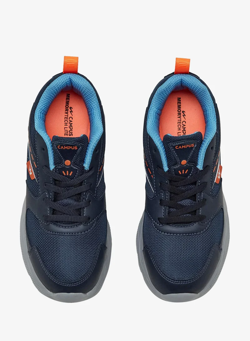 CAMPUS Navy/F.Org Kids Blue Low-Top Sneakers - Sporty Look Shoes with Cushioned Sole for All-Day Play  | Best Price UAE