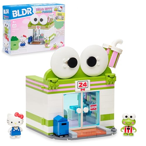 BLDR Hello Kitty and Friends Keroppi Mart Building Set with Hello Kitty and Keroppi Minifigures Gift for Kids Girls Sanrio and Kawaii Fans Ages 8 0103 - Image 1