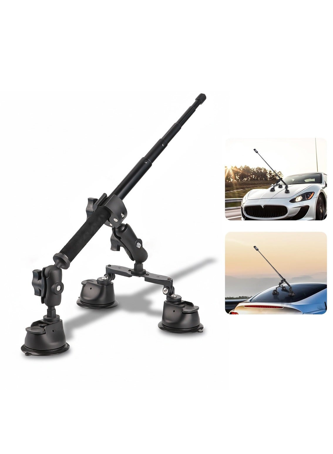 مويو Muyu 2 In 1 Triple Suction Cup Car Mount Kit