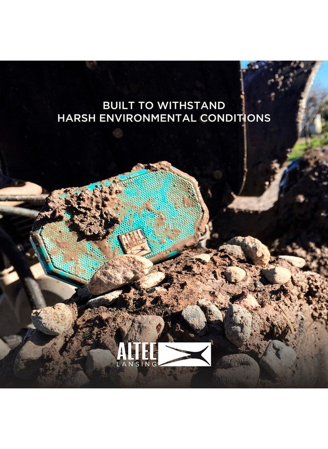 Altec Lansing - Mini H2O Waterproof Bluetooth Speaker, Ip67 Certified & Floats In Water, Compact & Portable Speaker For Hiking, Camping, Pool, And Beach,Aqua - Image 1