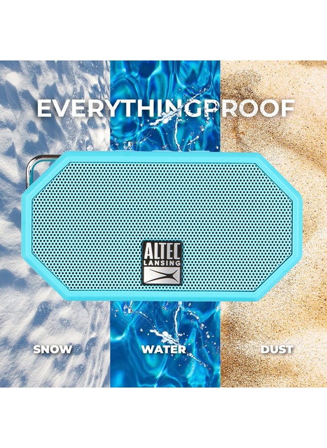 Altec Lansing - Mini H2O Waterproof Bluetooth Speaker, Ip67 Certified & Floats In Water, Compact & Portable Speaker For Hiking, Camping, Pool, And Beach,Aqua - Image 1