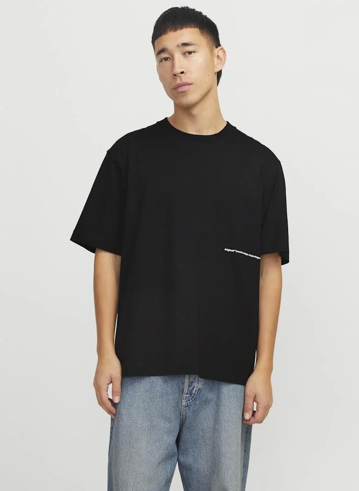 JACK & JONES Jorporto Pattern Crew Neck T-Shirt