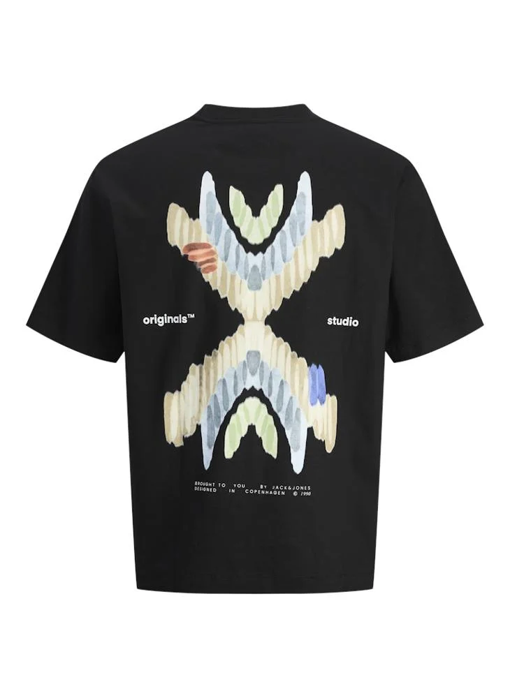 JACK & JONES Jorporto Pattern Crew Neck T-Shirt
