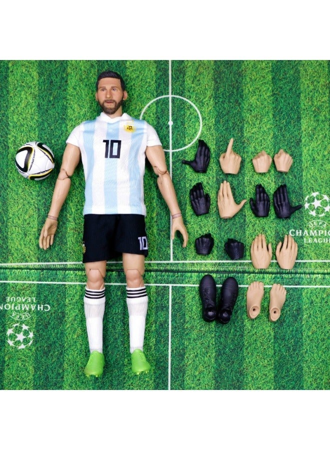 general Football doll movable doll model 1/6 character model desktop decoration souvenir 30cm
