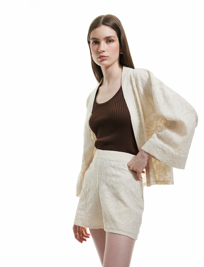 كوتون Broderie Mini Shorts