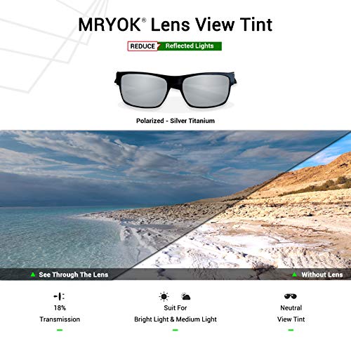 Mryok Polarized Replacement Lenses for Oakley Catalyst OO9272 - Silver Titanium - Image 5
