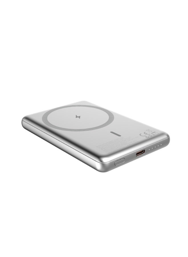 DCU TECNOLOGIC DCU Slim MagSafe Power Bank 5000mAh – PD 20W Fast Charging, Magnetic Wireless Portable Charger - Image 4
