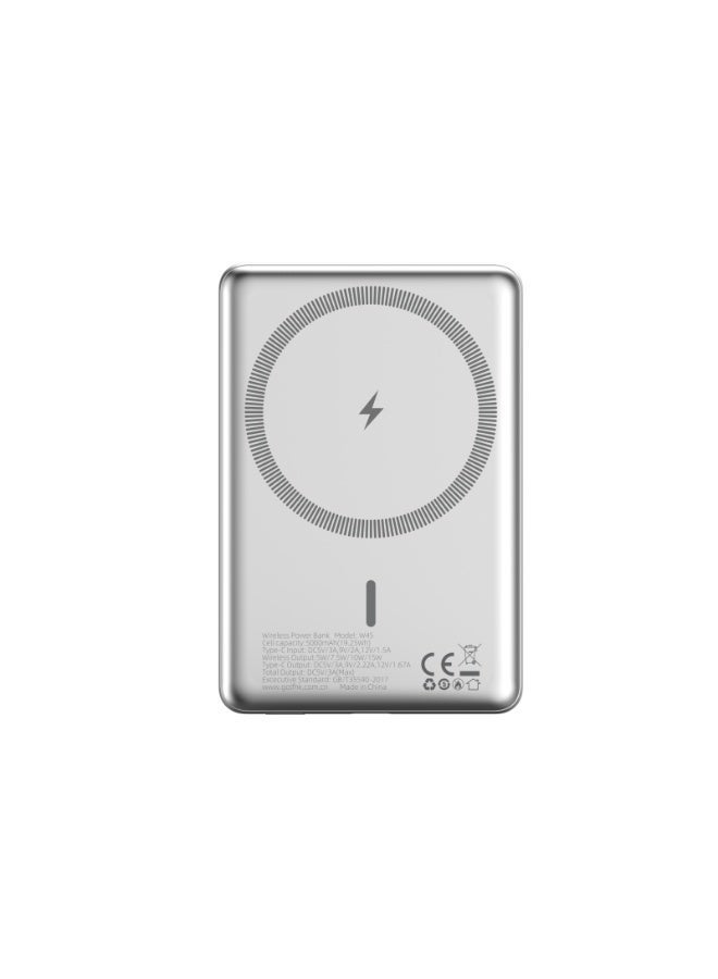 DCU TECNOLOGIC DCU Slim MagSafe Power Bank 5000mAh – PD 20W Fast Charging, Magnetic Wireless Portable Charger - Image 3