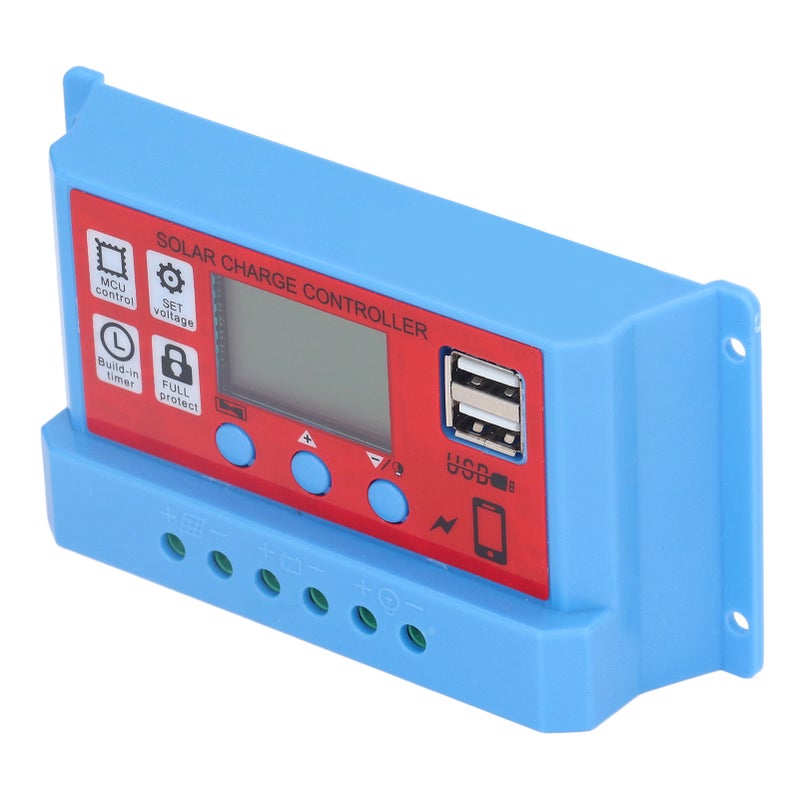 12V/24V Solar Panel Charge Controller 3 Stage PWM Photovoltaic Charger Controller LCD Display10A - Image 4