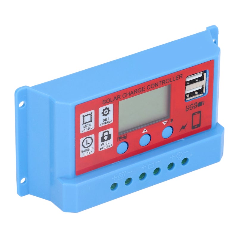 12V/24V Solar Panel Charge Controller 3 Stage PWM Photovoltaic Charger Controller LCD Display10A - Image 5