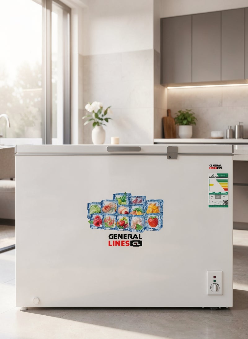 جنرال لاينز فريزر - 708 لتر - 25 قدم  - ابيض - مع يد خارجيه - انفرتر - GLCF708D - Image 2