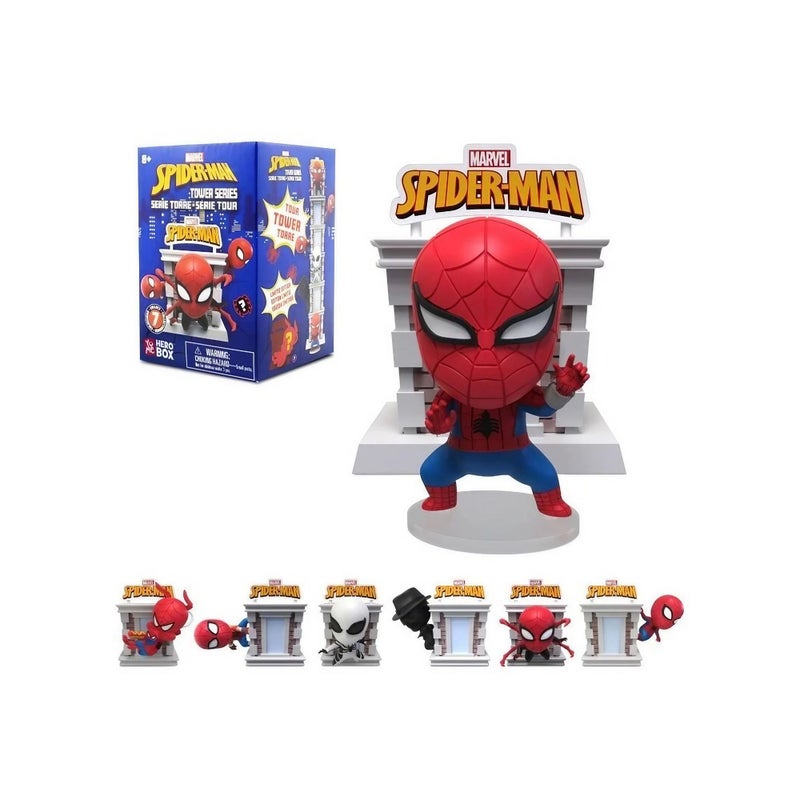 YuMe Hero Box Marvel Spider-Man Tower Series Mystery Figure (7.62 cm, Assorted) - Image 1