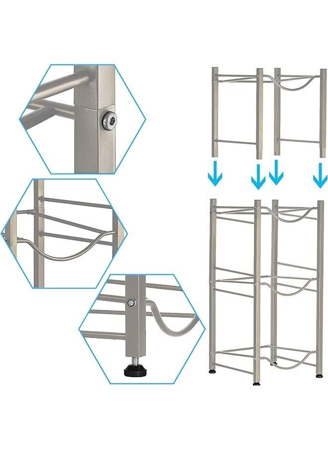 Cady One - Heavy Duty 4-Tier Detachable Water Bottle Storage Rack, Detachable Water Bottle Organizer - Image 1