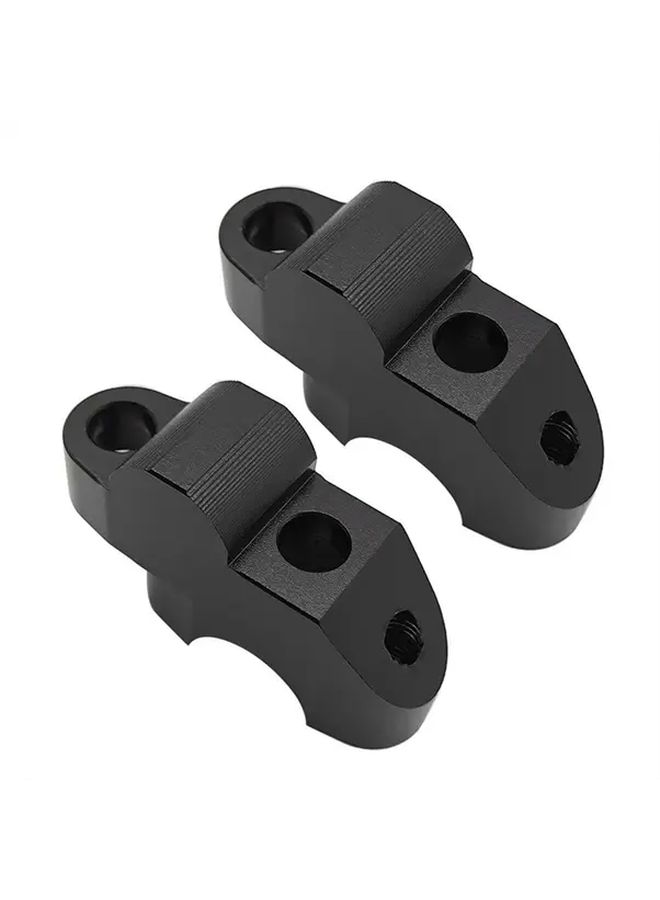 Black Motorcycle Handlebar Riser Height Extension Secure Grip Control - Image 4