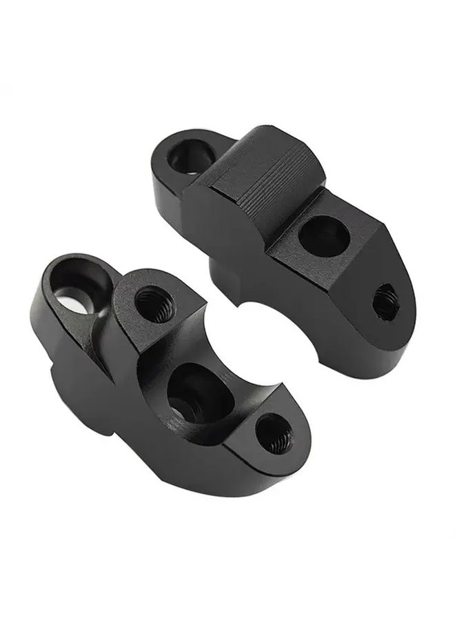 Black Motorcycle Handlebar Riser Height Extension Secure Grip Control - Image 5