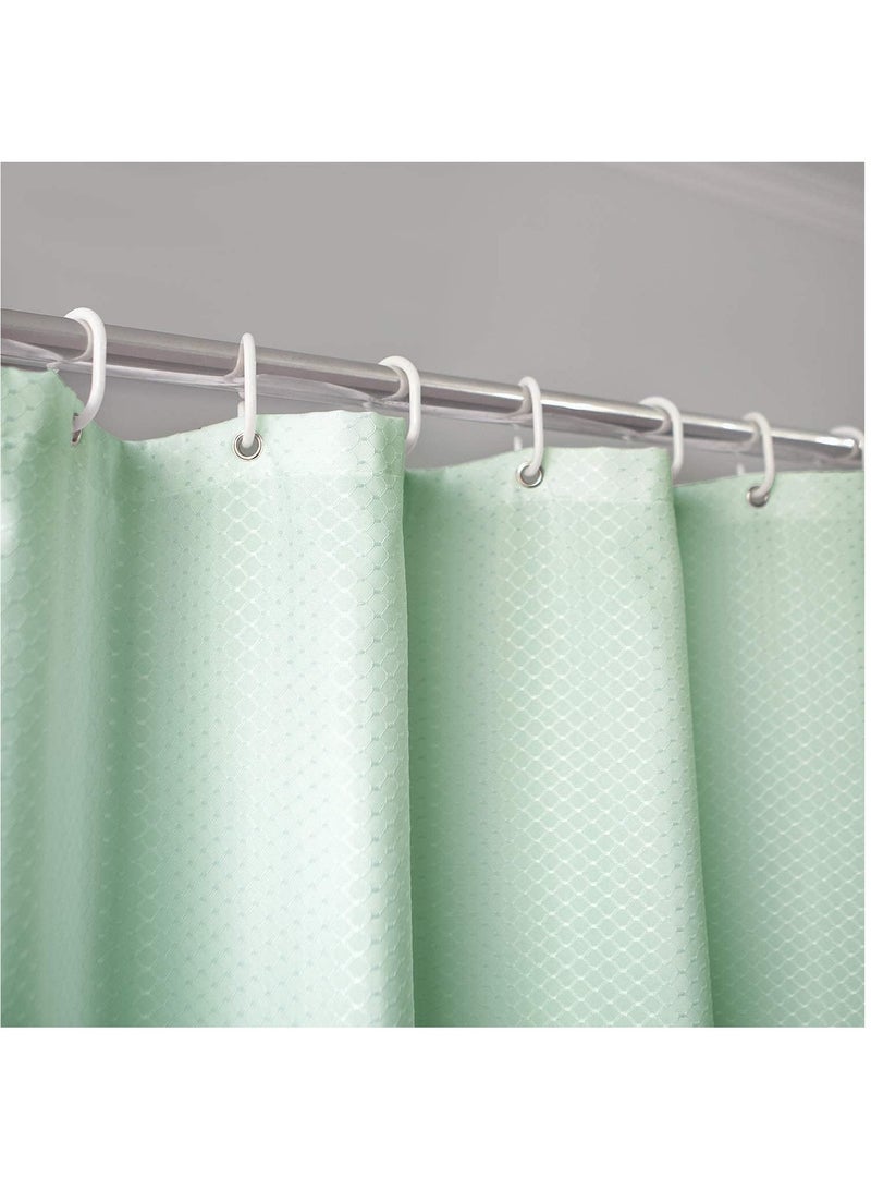 Rubik Premium Shower Curtain Waterproof Thickened Polyester Fabric Durable Mildew Stain Resistant Stylish Curtain (Green, 200 x 180 cm)  - Image 2