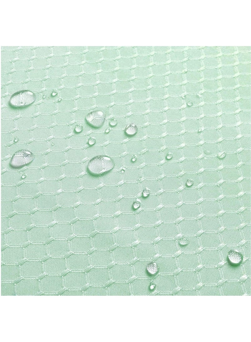 Rubik Premium Shower Curtain Waterproof Thickened Polyester Fabric Durable Mildew Stain Resistant Stylish Curtain (Green, 200 x 180 cm)  - Image 3