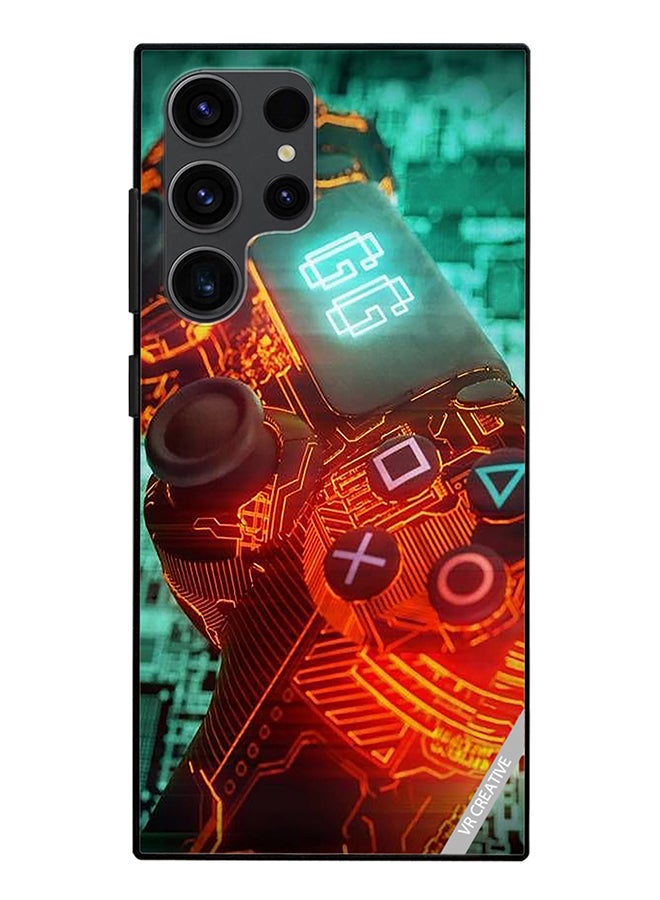 VR CREATIVE Protective Case Cover For Samsung Galaxy S24 Ultra Ps4 Controller Design Multicolour - Image 1