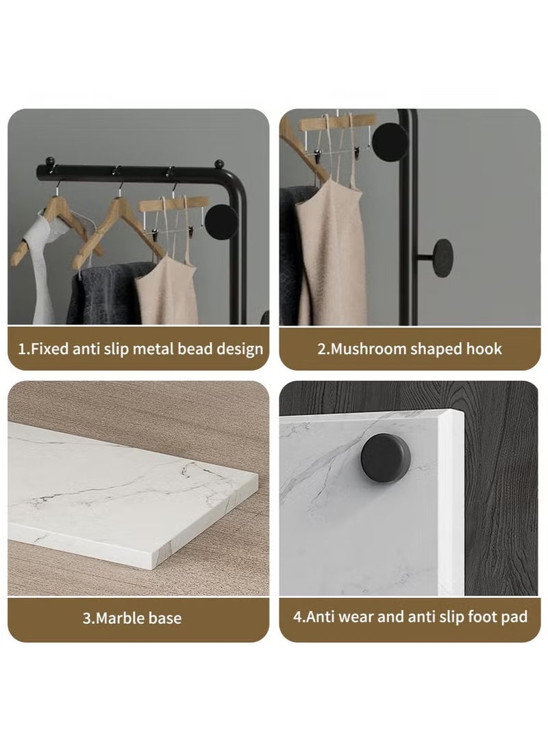 Generic Metal Coat Rack with 3 Hooks and Stable Base, Modern Coat Tree with Crossbar, L Shaped Coat Hanger Stand, Perchero De Pie, Free Standing Coat Rack for Entryway and Corner  - Image 5