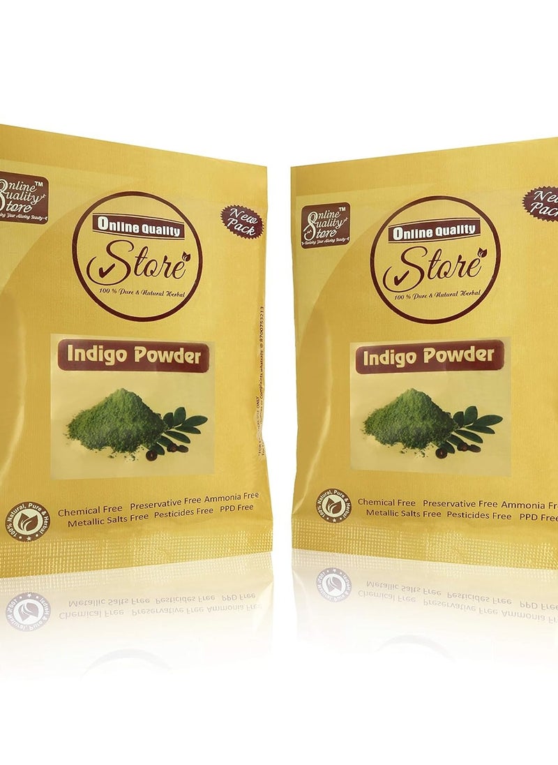 Online Quality Store Online Quality Store Indigo powder for hair black organic|Indigo Powder|Organic Indigo Leaf Powder|Indigofera Tinctoria|Black Dye for Hair Care|Pure Neel...  - Image 3
