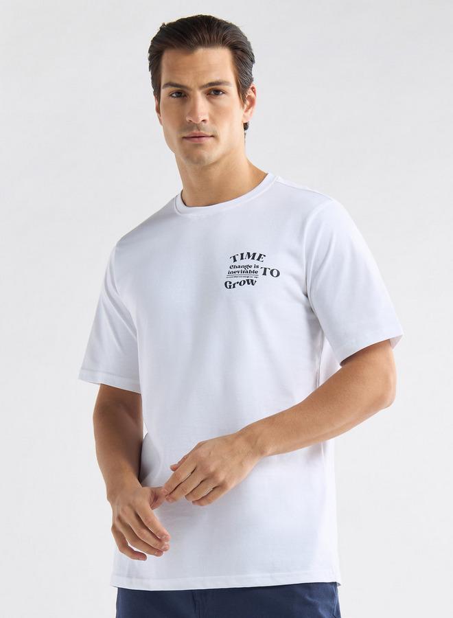 Splash FAV Graphic Print T-shirt with Crew Neck and Short Sleeves - Image 3