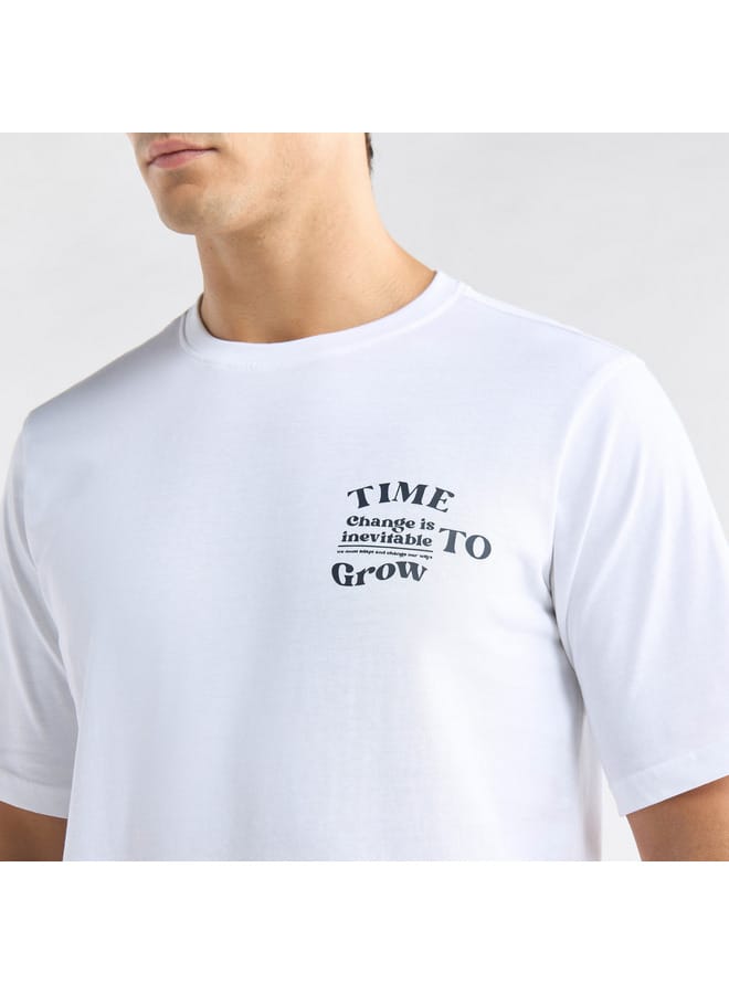 Splash FAV Graphic Print T-shirt with Crew Neck and Short Sleeves - Image 4