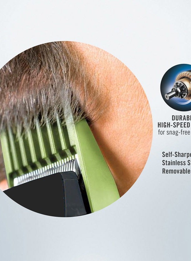 CONAIR MAN Number Cut, Cord/Cordless Men's Hair Clippers and Trimmers Set, Includes Barber Comb and Scissors, Cleaning Brush, Oil, Blade Guard and Deluxe Storage Case, At-Home Clipper Kit, Rechargeable - Image 3
