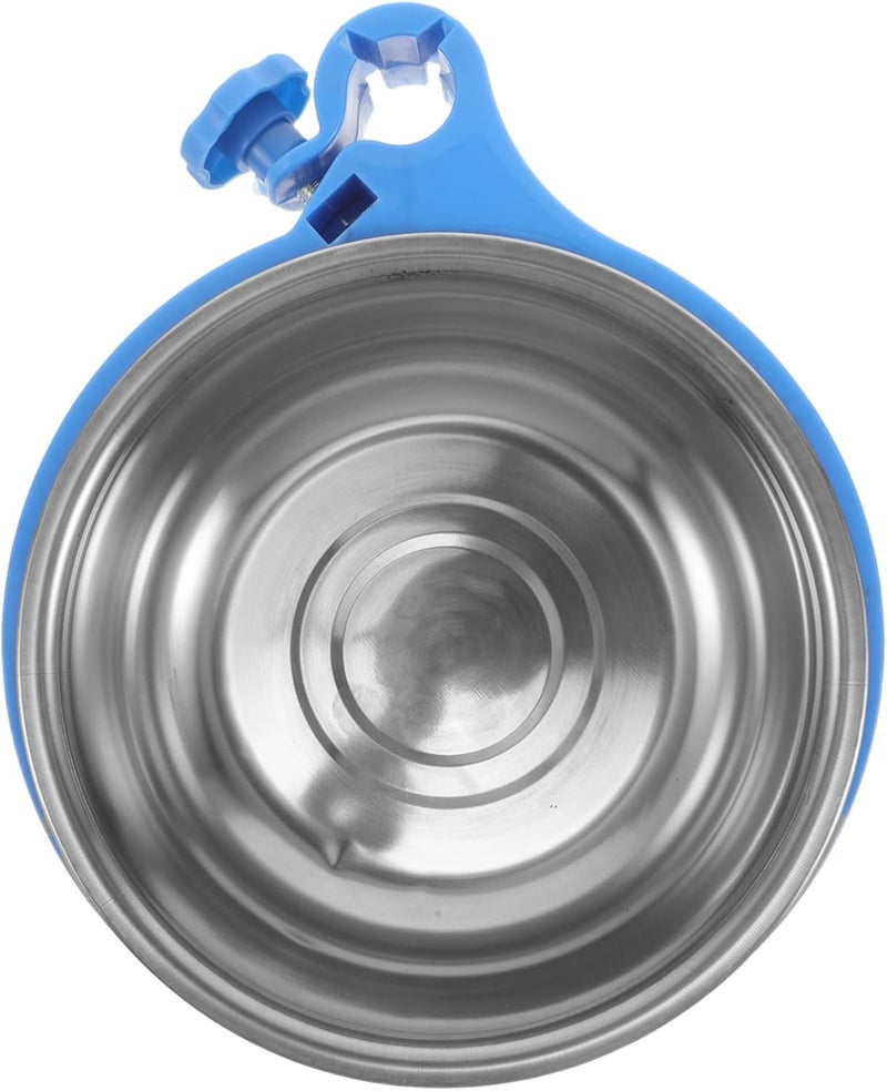 Stainless Steel Salon Cart Basin with 2.5cm Diameter Waste Bin Ring, Spa Facial Cleansing Bowl Bracket for Beauty Salon and Spa Trolley Accessories - Image 1