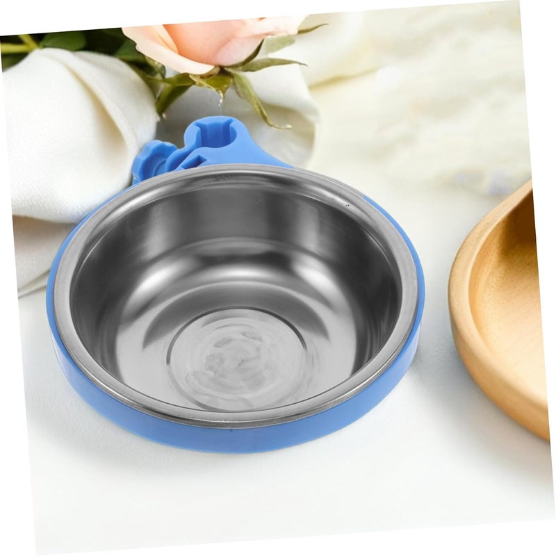 Stainless Steel Salon Cart Basin with 2.5cm Diameter Waste Bin Ring, Spa Facial Cleansing Bowl Bracket for Beauty Salon and Spa Trolley Accessories - Image 2