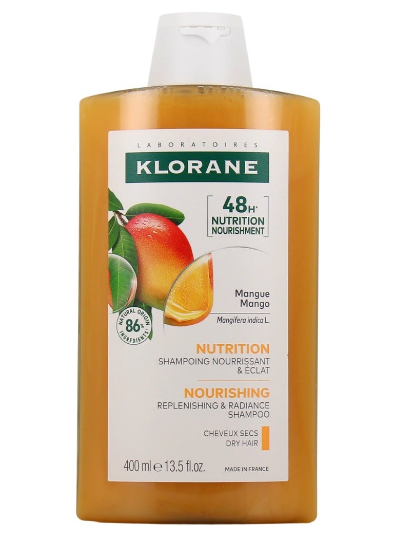 Klorane Mango Butter Dry and Damaged Hair Shampoo 400ml - Image 1