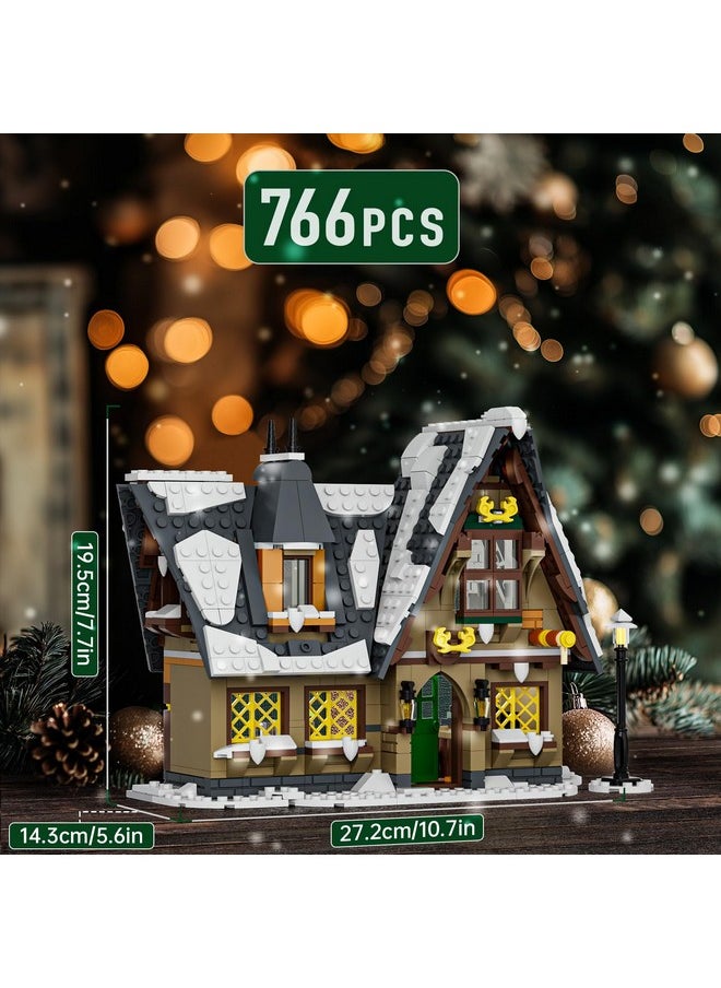 mould king Christmas Cottage House Alone Building Sets Toy, Stem Project Educational Building Kit Toys, Holiday Presents For Kids 8 9 10 11 12 13 14 Years Old(766 Pieces)  - Image 2