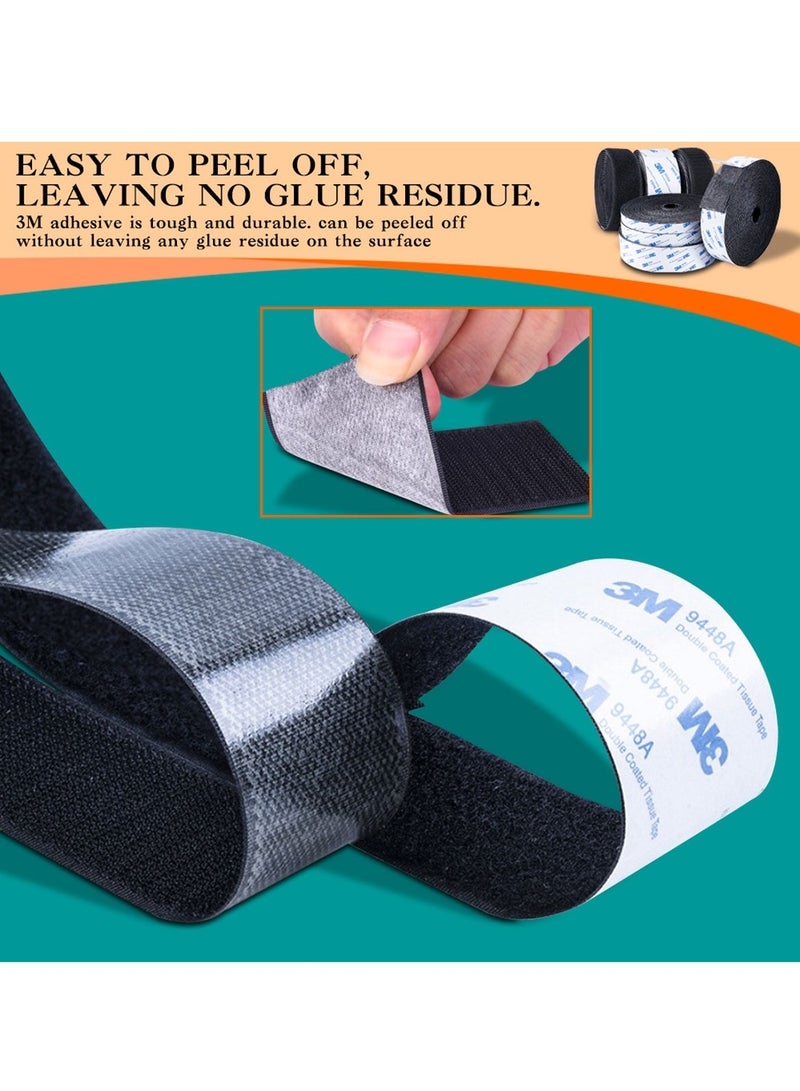 Generic High-Quality Tape Velcro, No Need for Drilling, Firmly Adheres, Suitable for Home Decoration, Wall Decoration, and Bathroom Accessories, Black  - Image 2