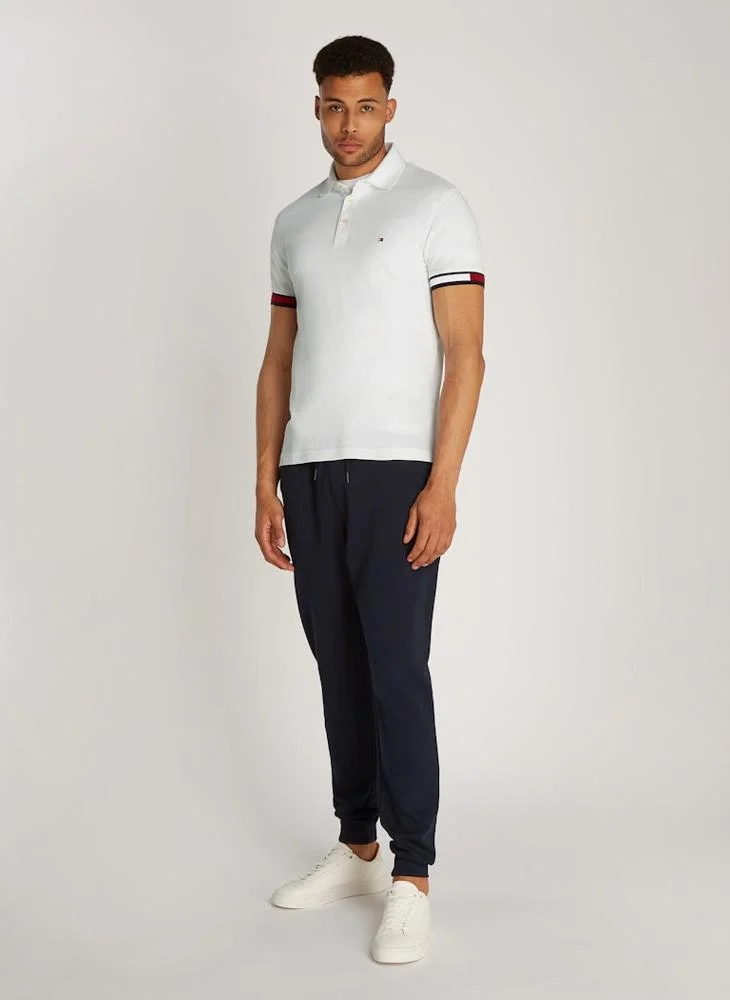 تومي هيلفيغر Logo Print Polo Shirt