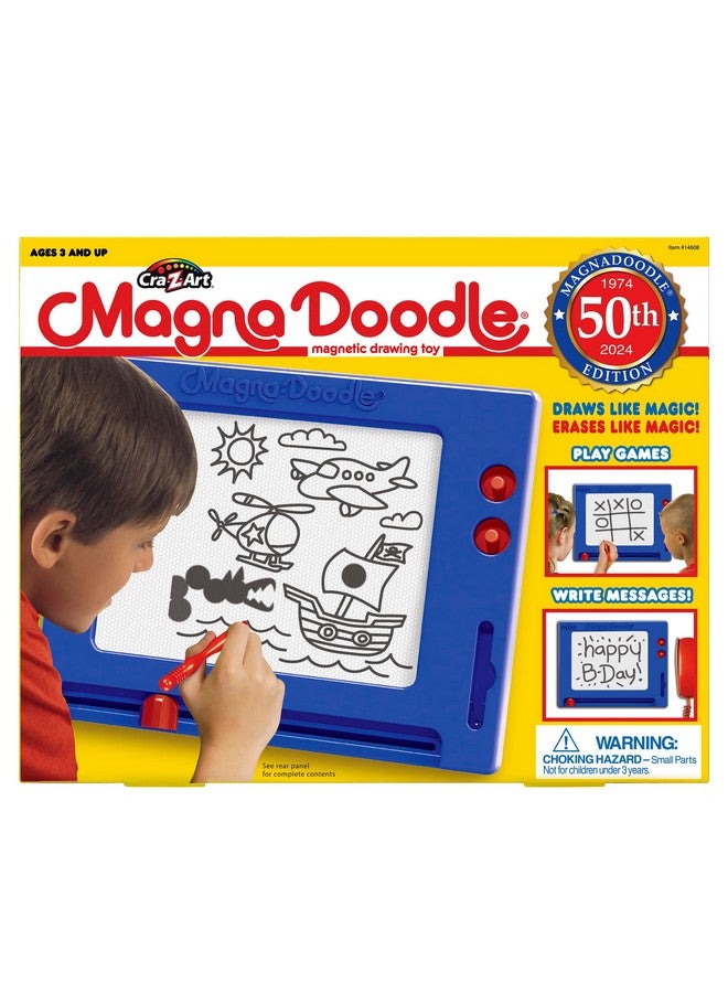 كري-زي-آرت Cra-Z-Art Retro Magna Doodle - 50 عامًا من المرح الإبداعي - لعبة لوحة الرسم المغناطيسية الكلاسيكية، للأعمار من 3 سنوات فما فوق - Image 1