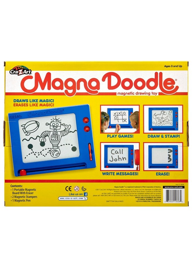 كري-زي-آرت Cra-Z-Art Retro Magna Doodle - 50 عامًا من المرح الإبداعي - لعبة لوحة الرسم المغناطيسية الكلاسيكية، للأعمار من 3 سنوات فما فوق - Image 2