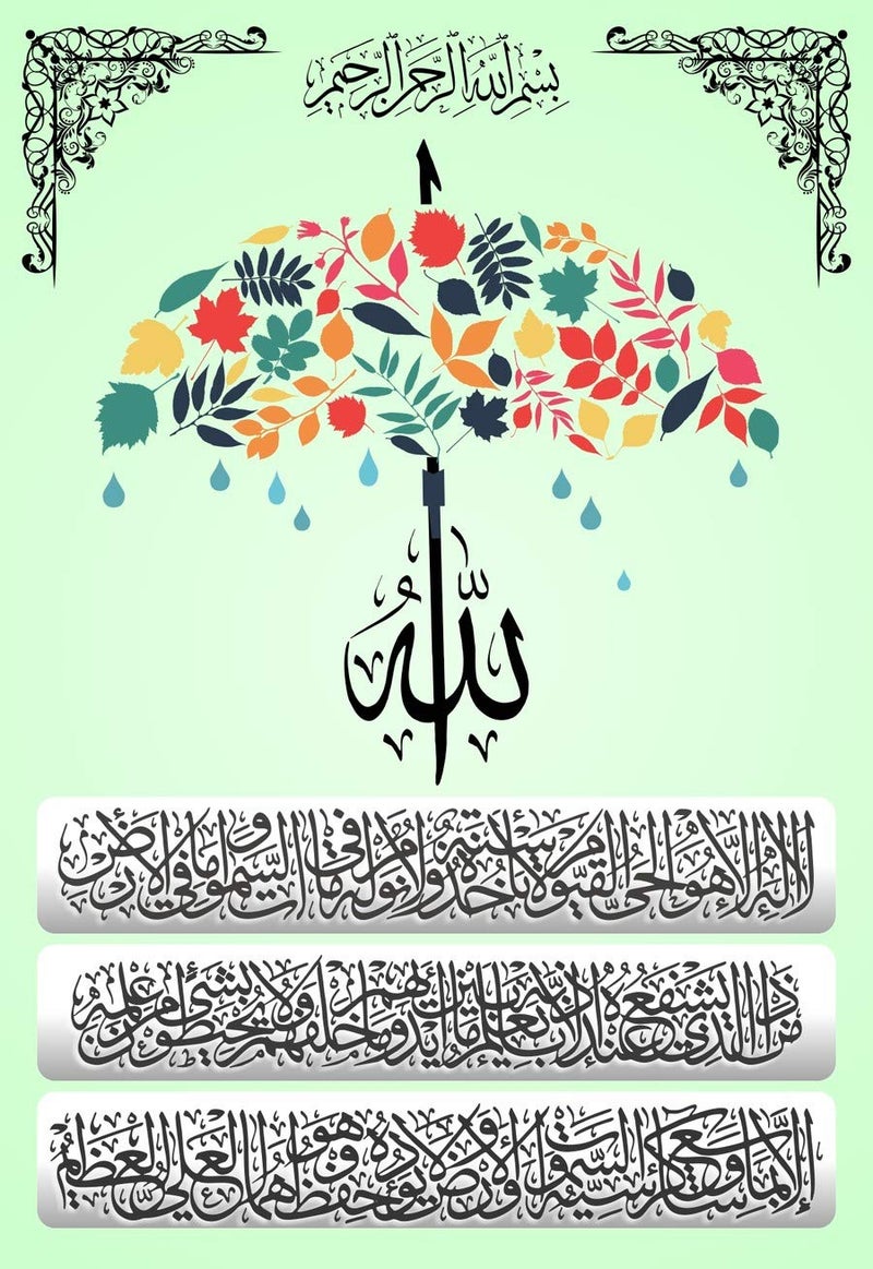 5 Ace Allah Wall Poster Sticker for Bedroom; Living Room Without Frame (12x18 Inch; Multicolour) - Image 4