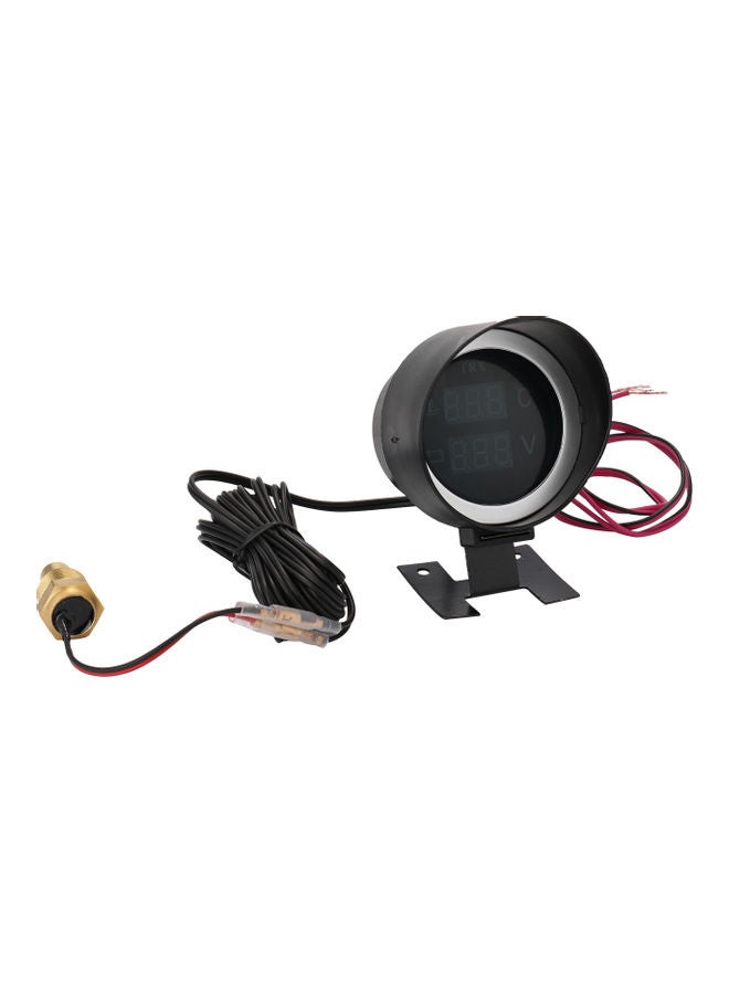 NIBEMINENT Round Led Digital Car Truck Water Temp Gauge Temperature Sensor  - Image 1