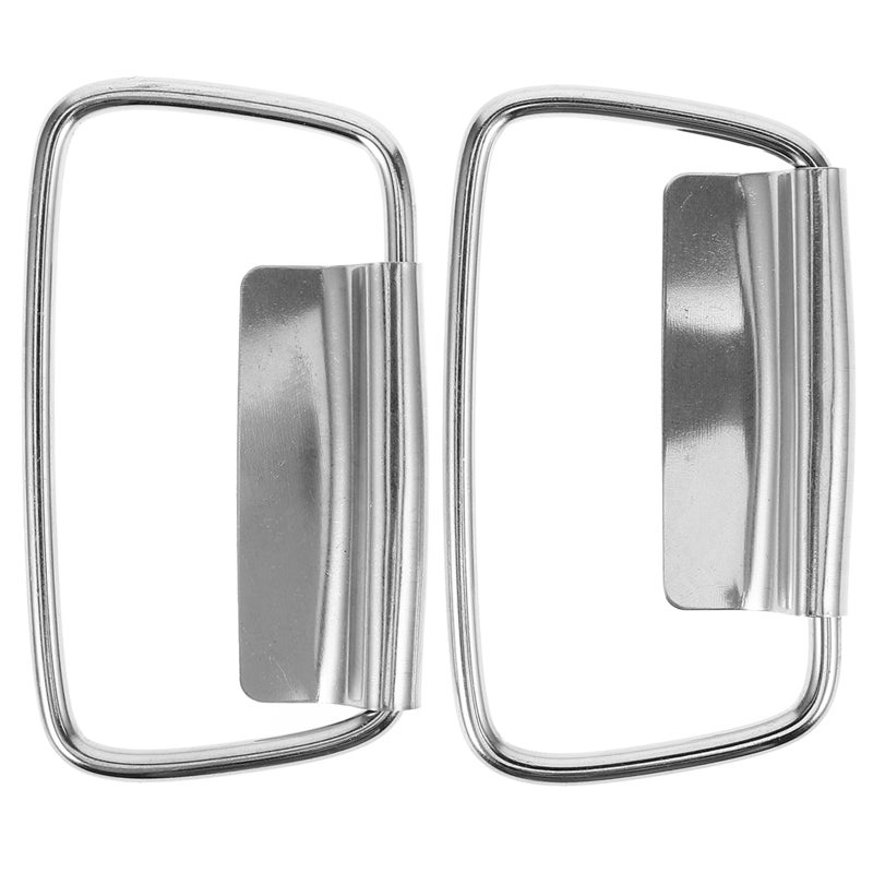 1 Pair Of Ergonomic Bucket Handle Replaceable Pail Grip Bucket Practical Stainless Steel Handle - Image 1