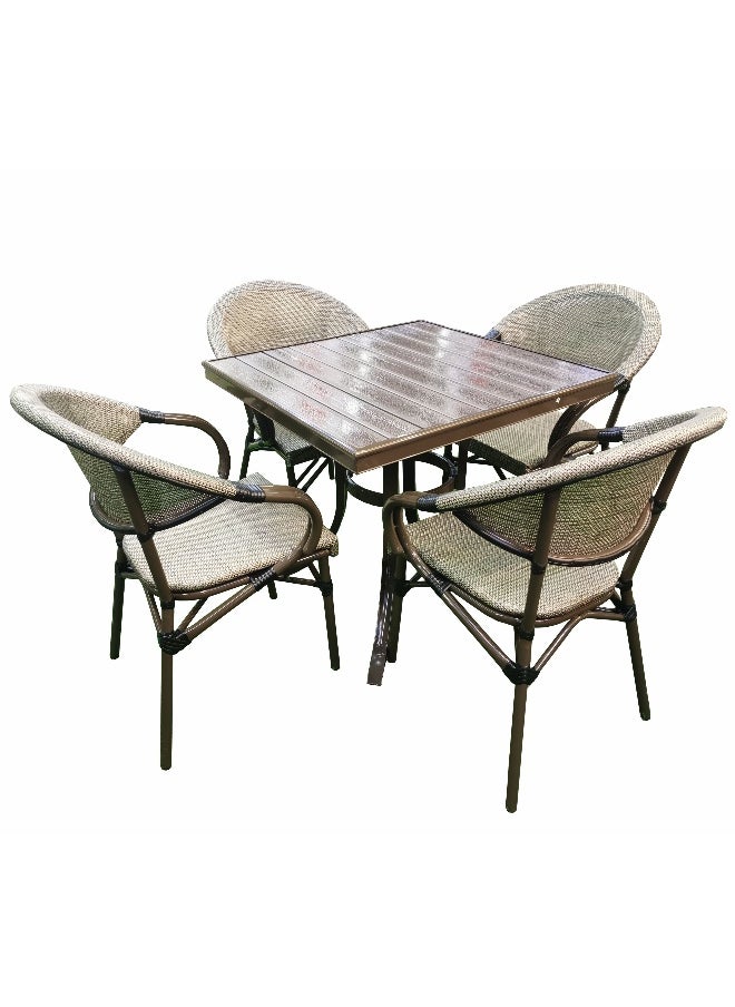 Oasis Casual ALUMINIUM SQUARE DINING SET  - Image 1