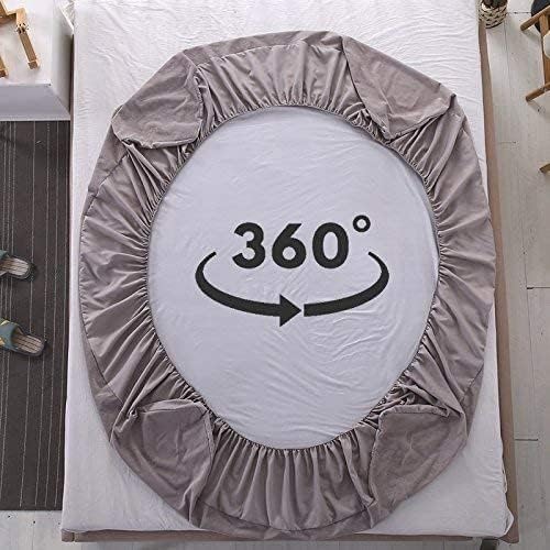 Homestic Waterproof Double Bed Mattress Cover|Breathable Terry Cotton Surface & Elastic Fitted Mattress Protector,6 x 6.5 Ft. (Grey) - Image 5