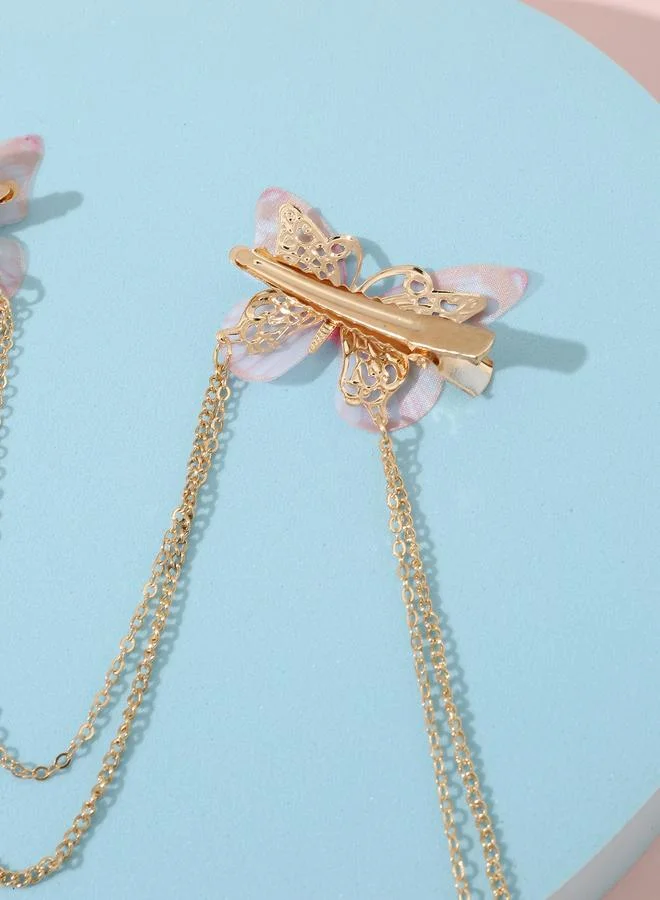 Take Two Butterfly Chain Hair Clip
