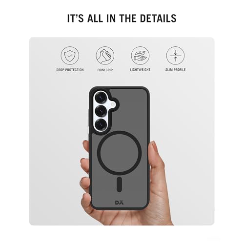 DailyObjects Case for Samsung Galaxy S25 Plus, Drop Protection Polycarbonate Black Nimbus Matte Slim Shockproof Back Cover - Image 4
