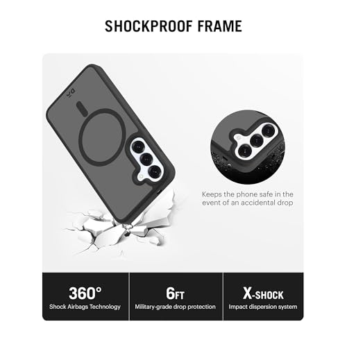DailyObjects Case for Samsung Galaxy S25 Plus, Drop Protection Polycarbonate Black Nimbus Matte Slim Shockproof Back Cover - Image 5