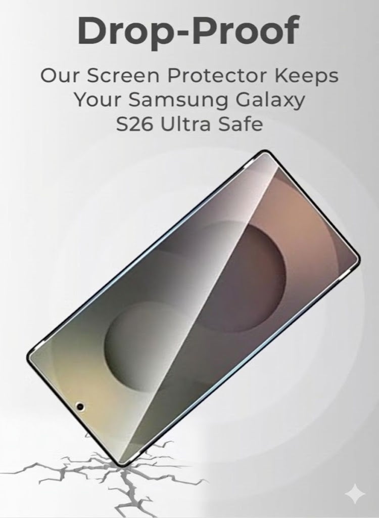 2Pack Samsung Galaxy S26Ultra Screen Protectors 6.8-Inch HD Clear, 3D Curved Design, Full Coverage, Scratch Resistant, Easy to Apply with Installation Frame, Case Friendly - Image 3