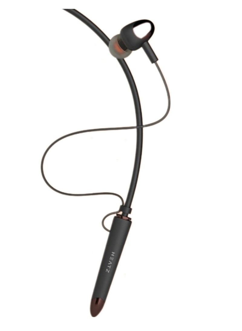 HEATZ HEATZ HB44 Noise Cancelling TWS Earphones & Headphones Smooth & Clear Soundcore Bass Comfortable Neckband Design  - Image 2