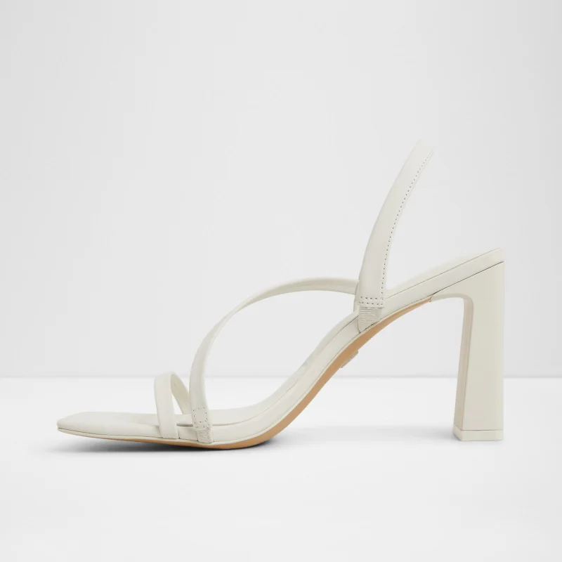Aldo  Atlanticus Women's White Block Heel Sandals for Women | Best Price UAE