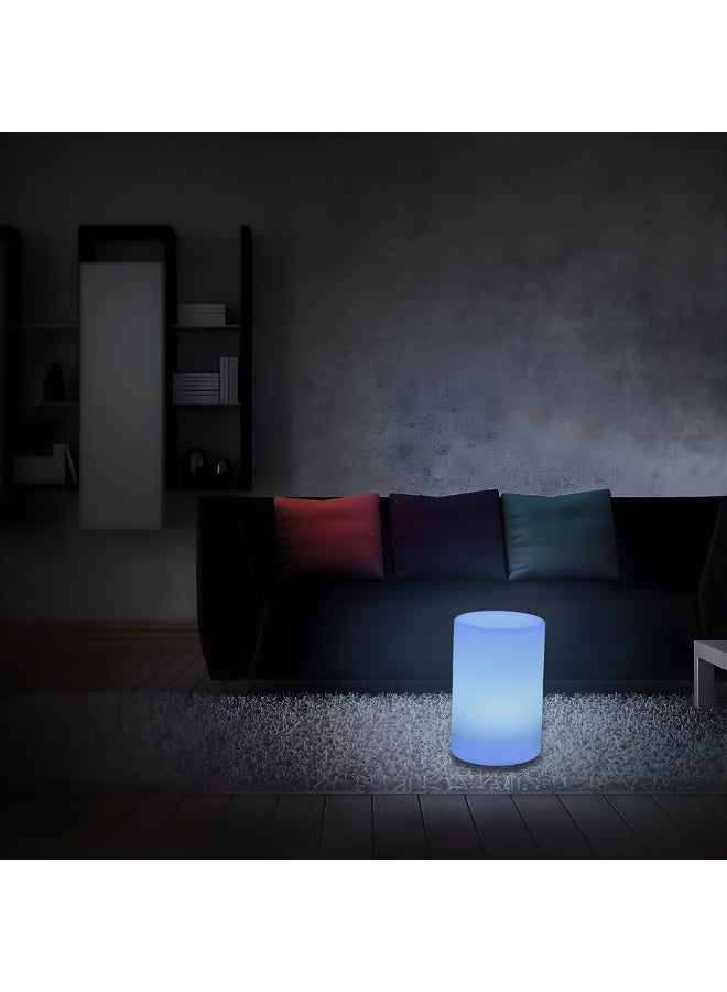 ETRONIK مصباح ETRONIK CYLINDRO LED المزاجي القابل لإعادة الشحن مع جهاز تحكم عن بعد، 16 لونًا RGB، 5 مستويات سطوع، 4 تأثيرات إضاءة، مصباح زخرفي لغرفة النوم والمنزل والحفلات - Image 3