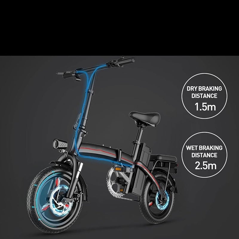 DARFESS Bicycle Folding Electric Bike 14 Inch Lithium Battery E Bike 400w 20ah 80km Urban Electric Bicycles Adult Electric Motorcycle - Image 2