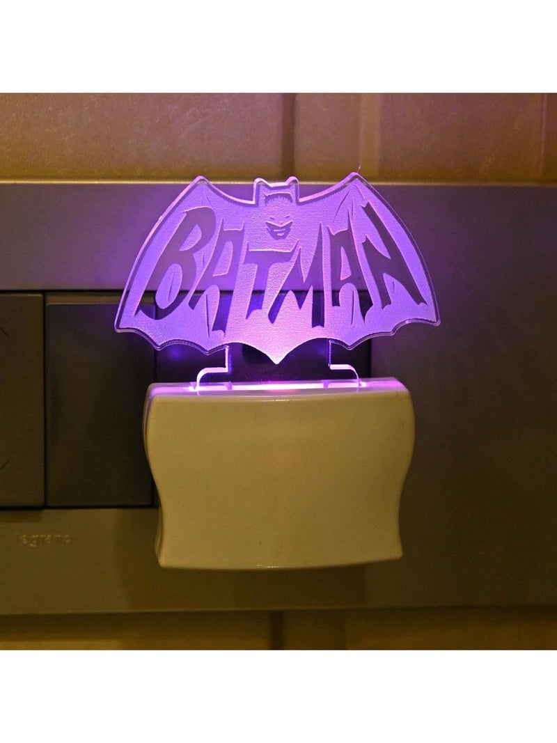 Somil Batman 3D Illusion LED Plug & Play Wall Lamp, Self Color Changing, Dia: 5 X 10 X 5 Cm - Image 2